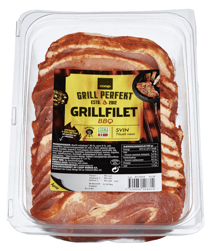 Coop Grill Perfekt bbq Grillfilet av Svin 1kg