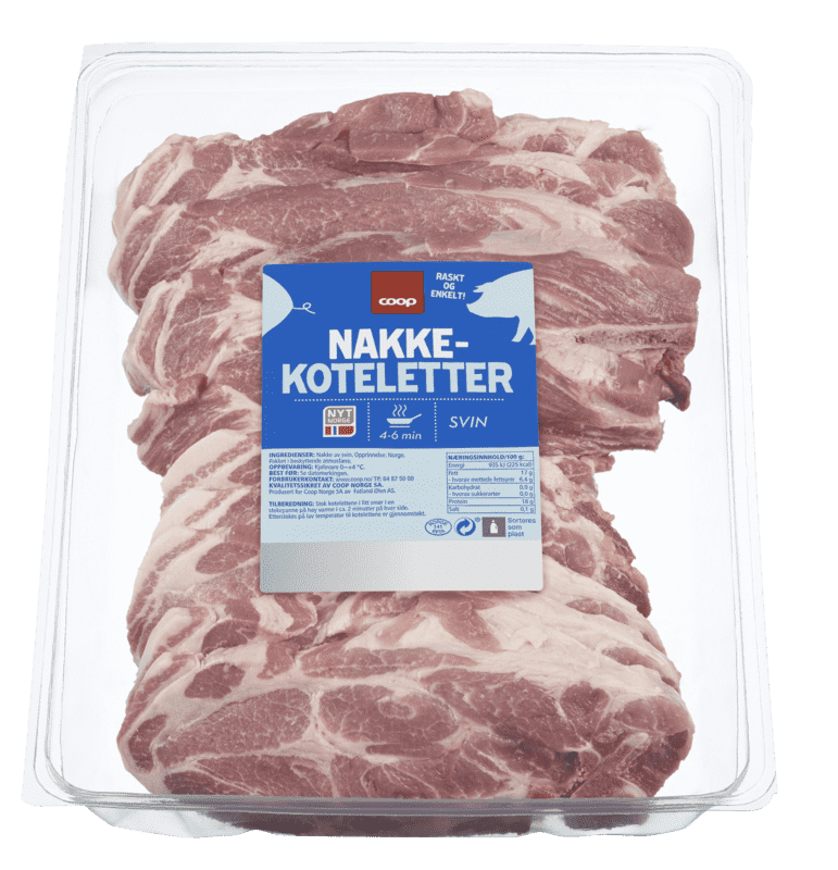 Coop Nakkekoteletter ca 1,8kg