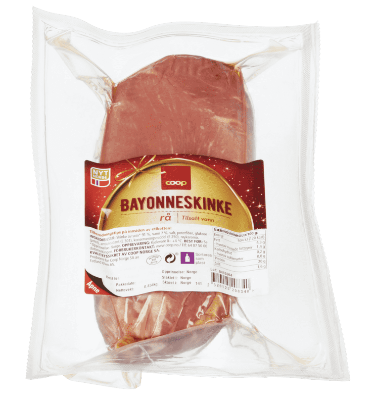 Coop Rå Bayonneskinke ca 800g