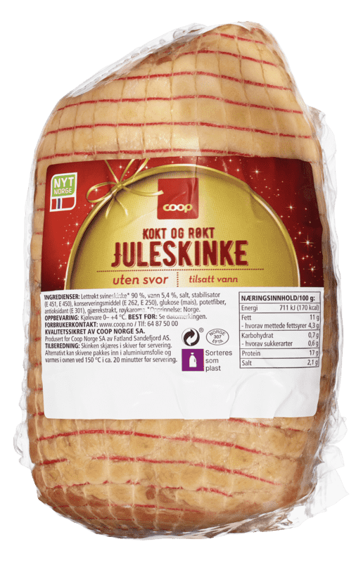 Coop Kokt Juleskinke uten Svor