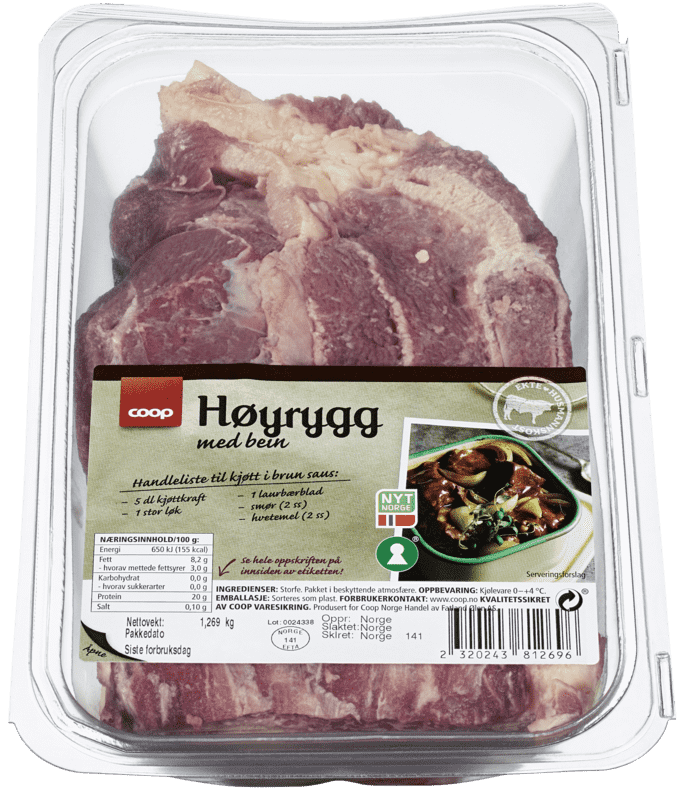 Coop Husmann Høyrygg med Ben ca 1kg