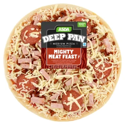 ASDA Mighty Meat Feast Medium Deep Pan Pizza
