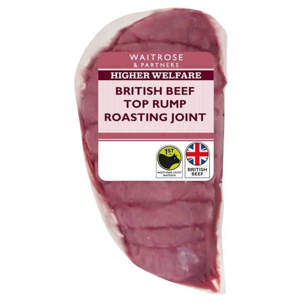 Waitrose British Beef Top Rump Roasting Joint