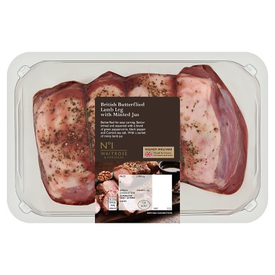 No.1 British Butterflied Lamb Leg w Minted Jus