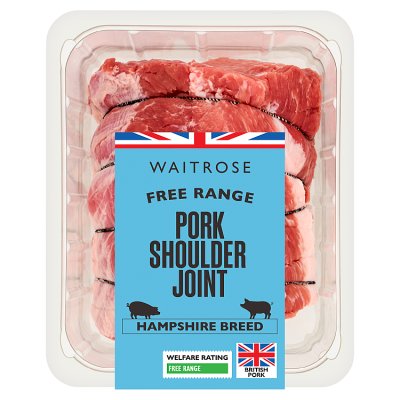 Waitrose Free Range British Pork Rindless Shoulder Joint