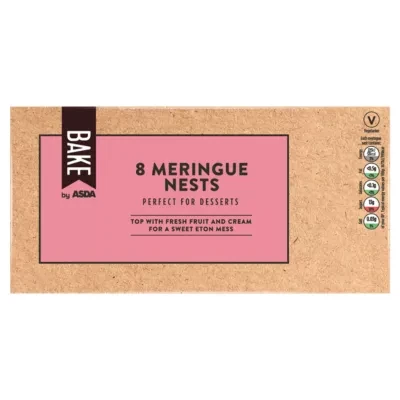 BAKE by ASDA BAKE by  8 Meringue Nests