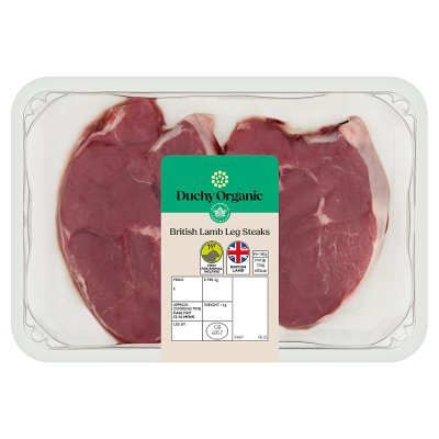 Duchy Organic 2 British Lamb Leg Steaks