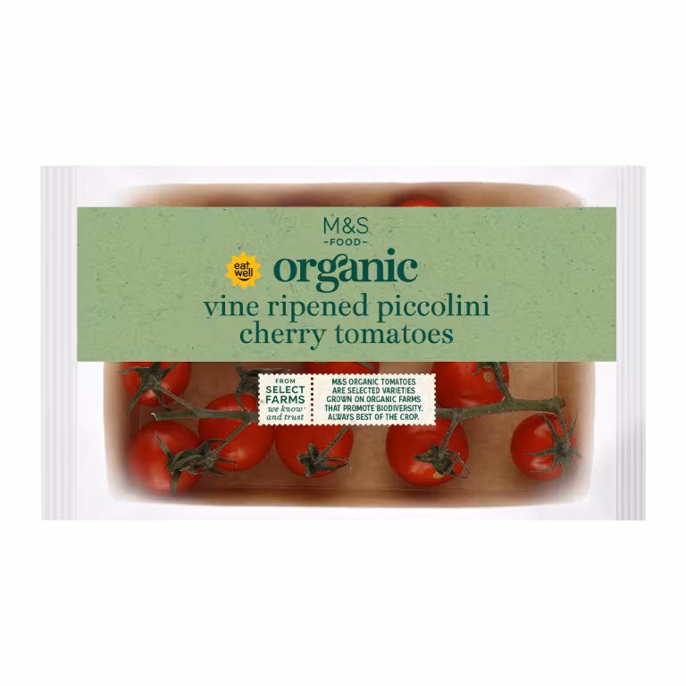 M&S Organic Vine Ripened Piccolini Cherry Tomatoes