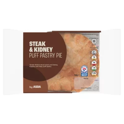 ASDA Steak & Kidney Puff Pastry Pie 150g