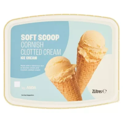 ASDA Soft Scoop Cornish Clotted Cream Ice Cream 2 Litres