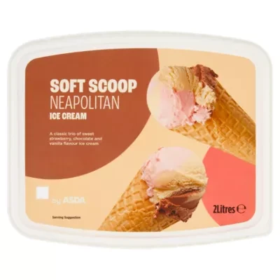 ASDA Soft Scoop Neapolitan Ice Cream 2 Litres
