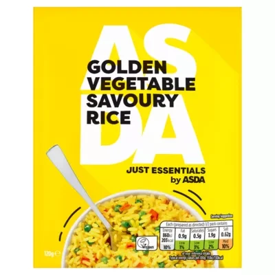 JUST ESSENTIALS by ASDA Just Essentials by  Golden Vegetable Savoury Rice 120g