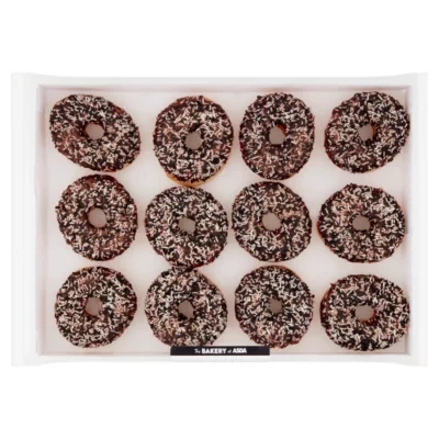 The BAKERY at ASDA The Bakery 12 Choc Iced Donuts
