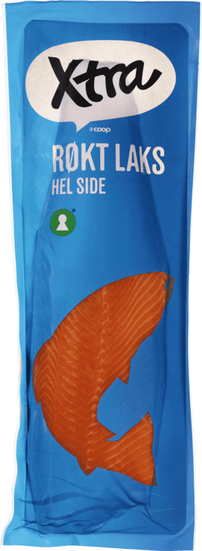 X-tra Røkt Laks Hel Side 700-1500g