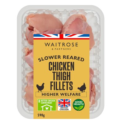 Waitrose Chicken Thigh Fillets, Skinless & Boneless