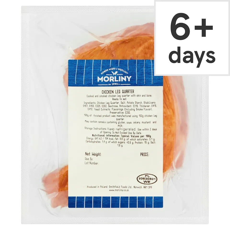 Morliny Cooked Smoked Chicken Leg Quarter