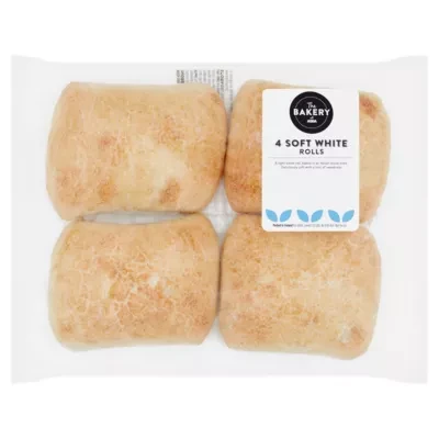 The BAKERY at ASDA Chosen by You 4 Soft White Rolls