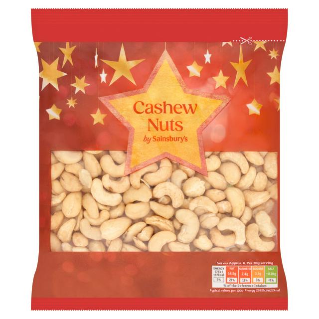 Sainsbury's Christmas Cashew Nuts 200g