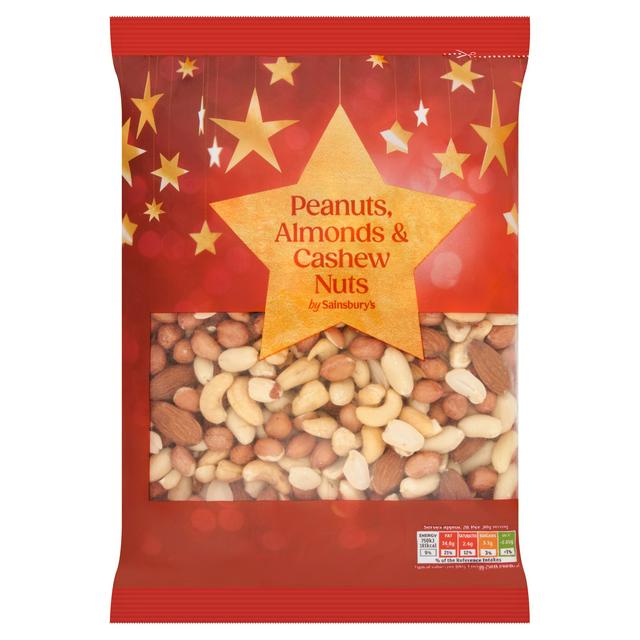 Sainsbury's Christmas Peanuts, Almonds & Cashew Nuts 600g