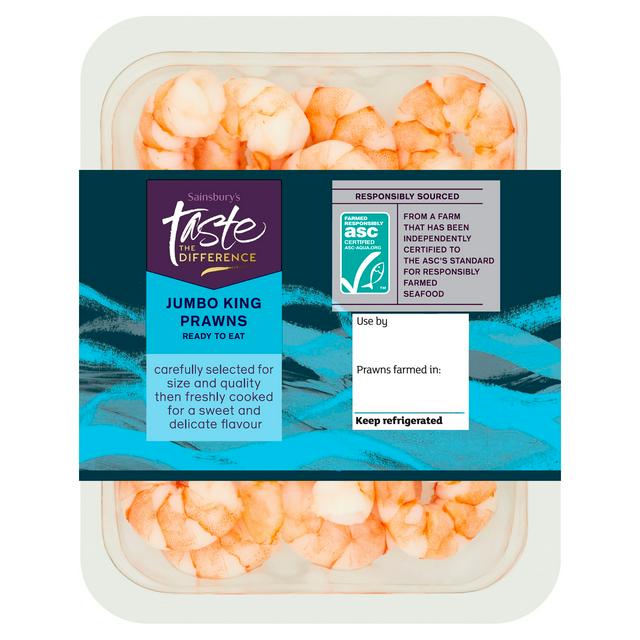 Sainsbury's Large King Prawns ASC, Taste the Difference 150g