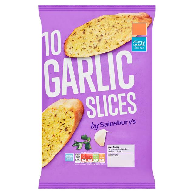 Sainsbury's Garlic Slices x10 260g
