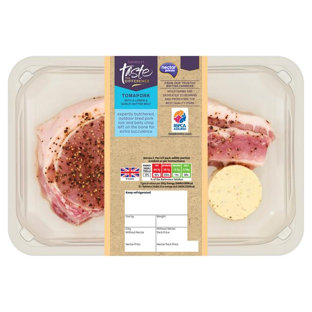 Sainsbury's Taste the Difference Tomapork with a Lemon & Garlic Butter Melt