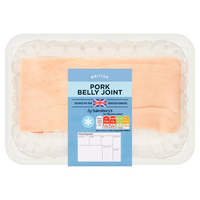 Sainsbury's British Pork Boneless Belly Joint (Approx. 700g)