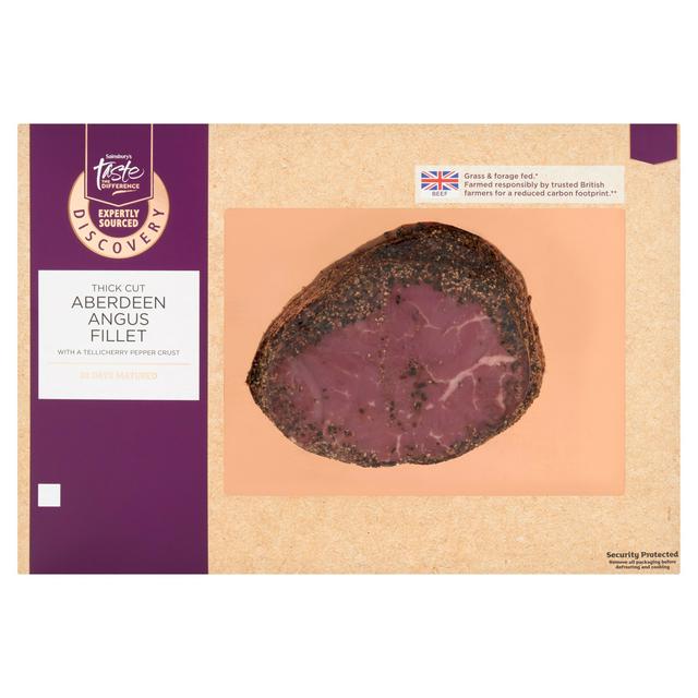 Sainsbury's Discovery 30 Day Matured Aberdeen Angus Fillet steak, Taste the Difference (approx. 250g)