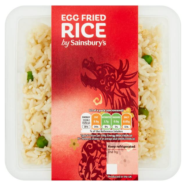 Sainsbury's Chinese Egg Fried Rice Ready Meal Side For 2 400g