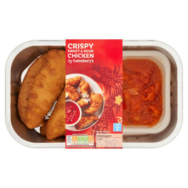 Sainsbury's Chinese Crispy Sweet & Sour Chicken Ready Meal Main For 2 350g
