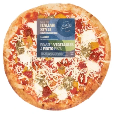 ASDA Roasted Vegetables & Pesto Italian Style Pizza 474g