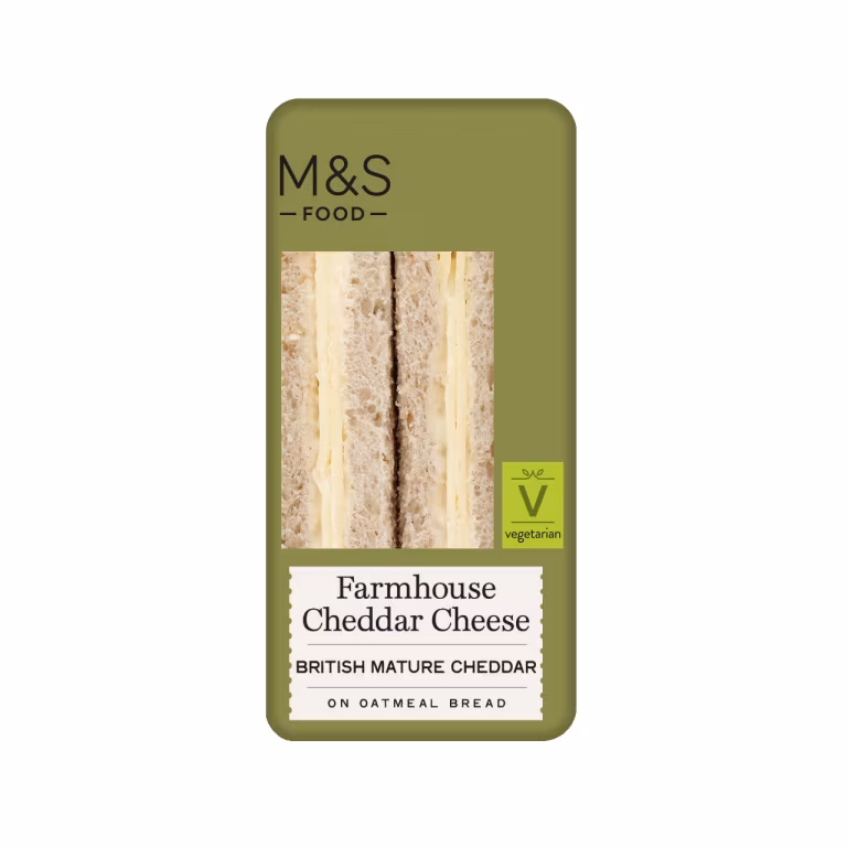 M&S Farmhouse Cheddar Cheese Sandwich