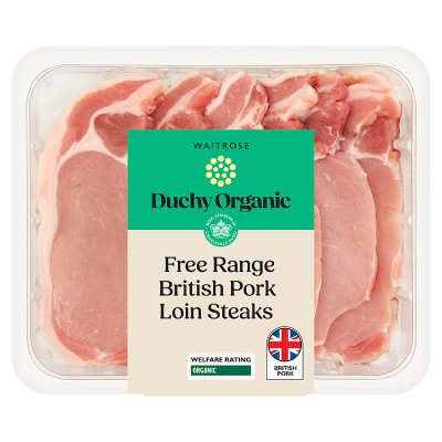 Duchy Organic Free Range British Pork Loin Steaks