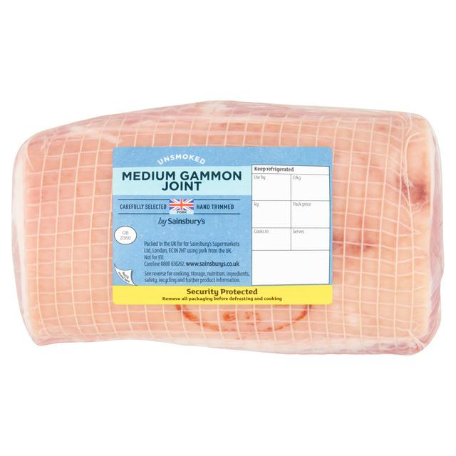 Sainsburys Unsmoked Medium British Gammon Joint approx. 1.4kg