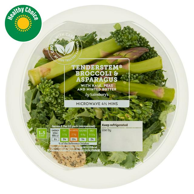 Sainsbury's Minted Tenderstem Broccoli & Asparagus 260g