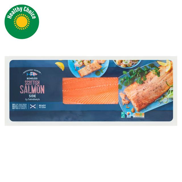 Sainsbury's 650g–1.1kg ASC Scottish Salmon Side