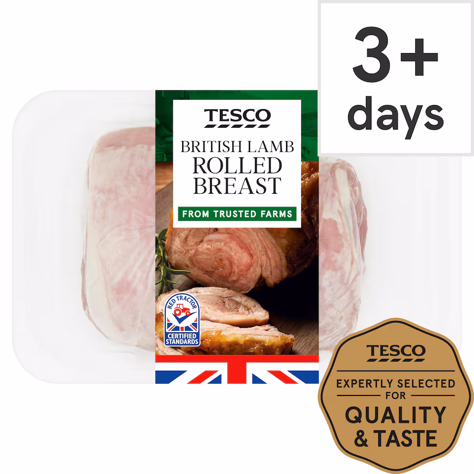 Tesco British Lamb Boneless Rolled Breast Joint