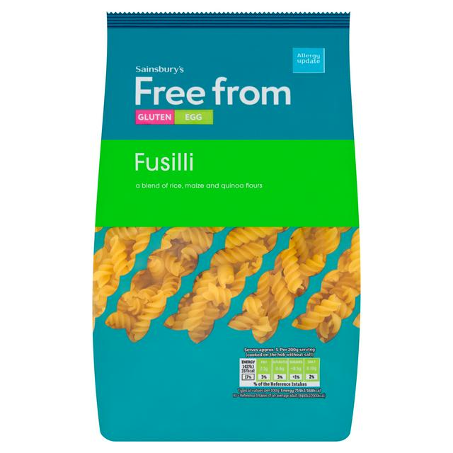 Sainsbury's Free from Fusilli Pasta 500g