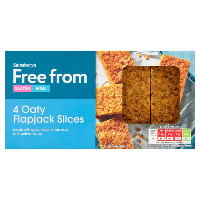 Sainsbury's Free From Flapjack Slices x4