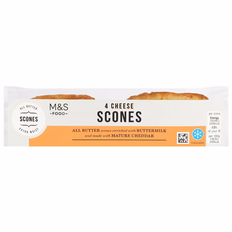 M&S 4 Cheddar Cheese Scones