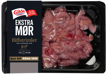 Storfe Biffstrimler 375g