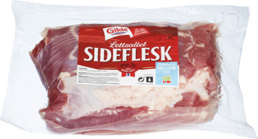 Salt Sideflesk i Bit 1kg Gilde