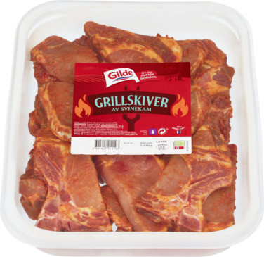 Svin Grillskiver av Kam 1,5kg Gilde