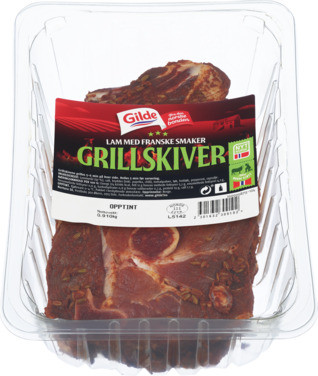 Grillskiver av Lam m/Franske Smaker 750g Gilde