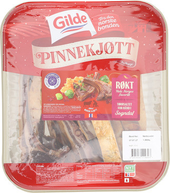 Pinnekjøtt Lam Røkt Kappet 1,5kg Gilde