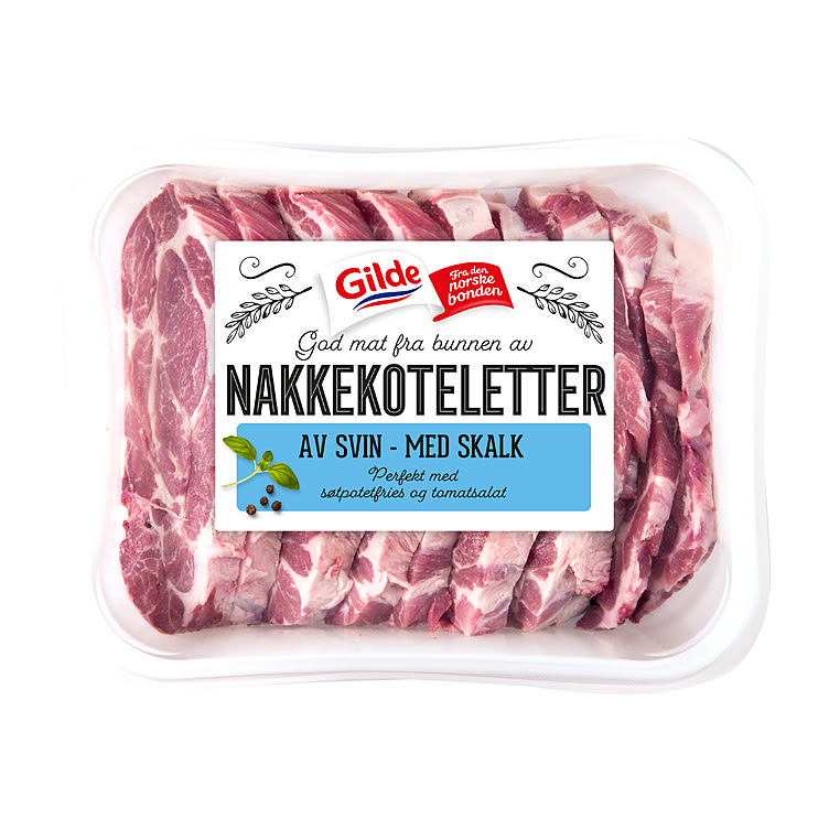 Svin Nakkekotelett m/Skalk Ca2kg Gilde