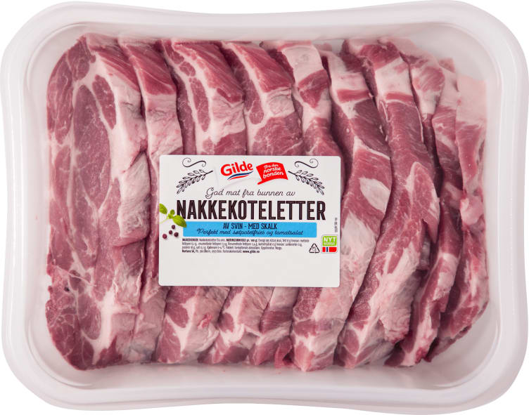 Svin Nakkekotelett m/Skalk Ca2kg Gilde