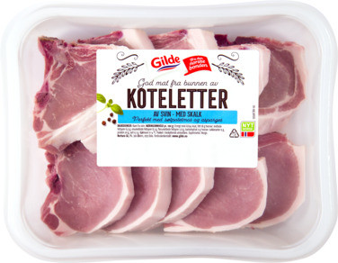 Koteletter av Svin med Skalk 1,8kg