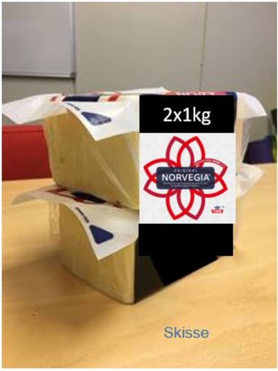 Norvegia Bit pr Kg 26% 2pk X Ca1kg