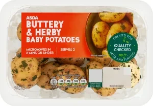 ASDA Buttery & Herby Baby Potatoes 360g